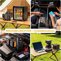 Inversor de 500w Compatible con Batería DeWalt para 18V Dc y 230v Ac, Es un Voltaje Sinusoidal Puro con 4 Puertos para Camping