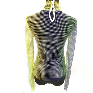 S384 Women Sexy See Through <strong>Mesh</strong> Beach Party Crystals Dress <strong>Tops</strong> Diamond <strong>Mesh</strong> Cover up <strong>Rhinestone</strong> <strong>Mesh</strong> <strong>Tops</strong> Clubwear - Product Image 3