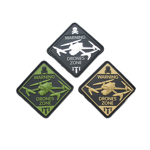 Patchs tactiques personnalisés en PVC souple 3D avec sequins thermocollants, fleurs en relief et moule pour vêtements - Product Image 1