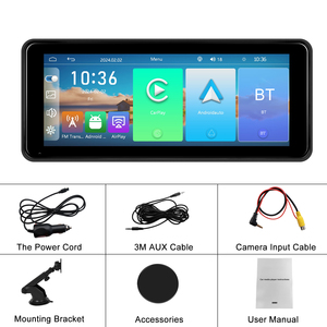 Podofo di động không dây Carplay/Android Auto 6.86 inch HD màn hình xe Màn hình Airplay Android Cast BT âm nhạc FM Transmitter - Product Image 6