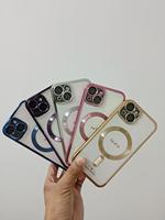 Pour Samsung S24Étui magnétique électrolytique ultra clair avec film de protection d'objectif étui de téléphone souple en tpu pour iPhone 14 15 16Pro Max