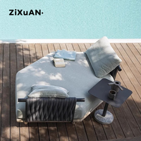 Ensembles de jardin, canapé moderne pour patio, canapé d'extérieur pour hôtel, canapé lounge en rotin, banc de jardin, chaise de luxe italienne pour piscine et jardin