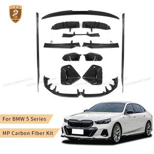 Kit de cuerpo de fibra de carbono seco estilo MP para <span class=keywords><strong>BMW5</strong></span> Series G60 G68 2024 modelo coche labio delantero difusor trasero faldones laterales alerón de maletero - Product Image 1