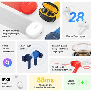 Tai Nghe Realme Buds T100 BT Tai Nghe Pin 400MAh Khử Tiếng Ồn <span class=keywords><strong>AL</strong></span> ENC Tai Nghe Chống Nước IPX5 - Product Image 6