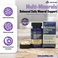 Comprimés de multivitamines et minéraux Core Factory avec D3 et zinc, couverture quotidienne équilibrée pour adultes, prêts à être expédiés, 60 portions