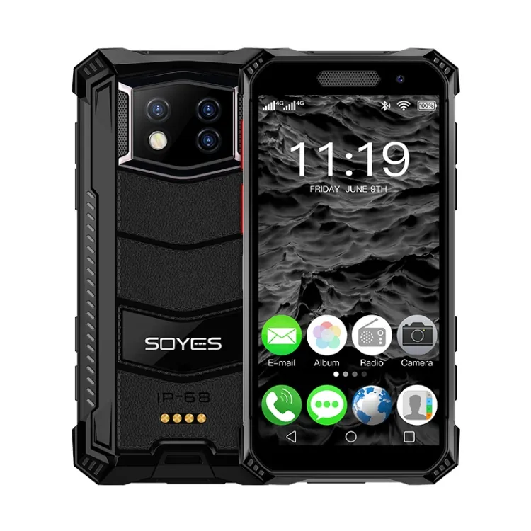 Vente la plus chaude étanche SOYES S10 Max téléphone robuste 4 Go + 128 Go PTT talkie-walkie 3.5 pouces Android 10 double SIM Mini téléphone 4G