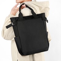 Sac à dos de voyage multi-poches léger en Oxford 2 en 1 convertible et hydrofuge pour ordinateur portable 14 pouces avec sangle détachable