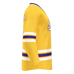 Camiseta de hockey en línea de hielo sublimada única, ropa deportiva bordada con logotipo personalizado, camiseta de entrenamiento, camisetas de estilo impreso OEM <span class=keywords><strong>y</strong></span> ODM - Product Image 4