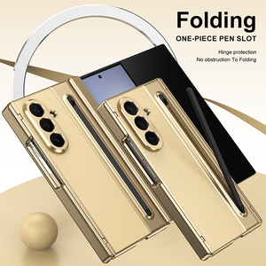 Étui de téléphone pliable à trois volets avec <span class=keywords><strong>protection</strong></span> double charnière et emplacement pour stylo pour Samsung Galaxy Z Étui pliable à trois volets - Product Image 4