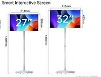 TV Kamar Mandi Layar Lebar Portabel Pintar LCD FHD 24/27/32-Inci Generasi ke-2 (6)GB RAM+128GB Android 14 Bersertifikasi EDLA Putih