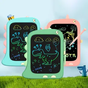 Learning Educational Cartoon Dinosaur Toys Gift Set 8.5inch Kids Drawing Board Lcd Writing Tablets Color Drawing Board For Kids