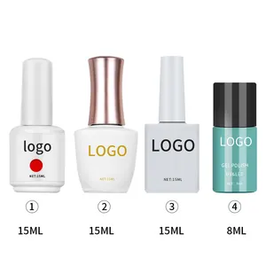 OEM kendi marka logo 3000 renk manikür Sharon kolay örnek ücretsiz örnekleri renkli flaş UV 15 ml tırnak  cilalama seti