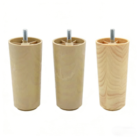 Pieds de canapé extensibles en plastique à motif grain de bois, forme conique solide, pour usage en usine, atelier et hôpital