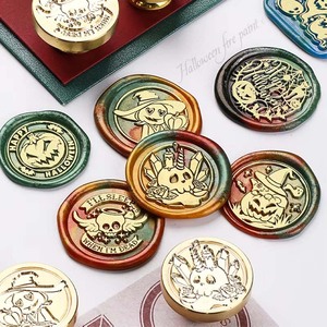 할로윈 시리즈 구리 헤드 씰 밀봉 도구, 휴일 파티 초대장, 선물 장식 제조사 도매 - Product Image 6