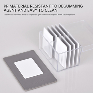 Caja de almacenamiento de pestañas postizas acrílicas Love Beauty con soporte de paleta de pegamento para pestañas, accesorios de herramientas para extensiones - Product Image 6