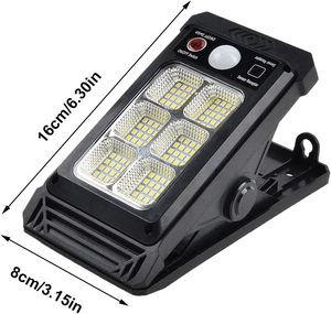 Luces Solares con Clip para Exteriores, Luces con Sensor de Movimiento, Batería Reemplazable, <span class=keywords><strong>3</strong></span> Modos de Luz, <span class=keywords><strong>3</strong></span> Formas de Montaje, Luz de Seguridad para Cercas - Product Image 3