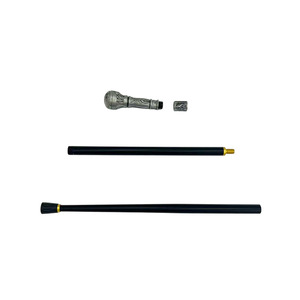 ไม้เท้าพับได้สำหรับสุภาพบุรุษ รุ่น S053YGR ทำจากอลูมิเนียมอัลลอยด์ สีดำ น้ำหนัก 386 กรัม ไม้เท้าสำหรับการแสดงบนเวทีสุดหรู - Product Image 4