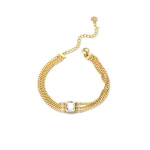 E035-210-018B สร้อยข้อมือแฟชั่นแบบโซ่และแบบเชื่อมต่อ - Product Image 1