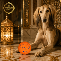 Juguete Luminoso para Perros de 83mm, Directo de Fábrica, E-TPU, 2 Modos LED, Cian Brillante, Batería de 450mAh, Puerto Tipo C, 150g, Hecho en China