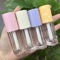 Emballages de gloss à lèvres colorés de 6 ml, contenants cosmétiques, tubes de gloss à lèvres vides