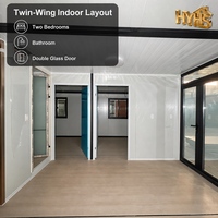 Maison conteneur extensible multifonctionnelle moderne, imperméable et résistante au vent Huaying de 40 pieds pour hôtels avec garantie de 5 ans