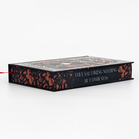 Création de modèles de livres de luxe personnalisés à couverture rigide, service d'impression de livres avec bordure dorée et jaquette.