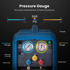 Máquina de Recuperación de Gas <span class=keywords><strong>Refrigerante</strong></span> para Aire Acondicionado HVAC con Protección de Sobrecarga del 80% para Otras Aplicaciones de Refrigeración - Product Image 5