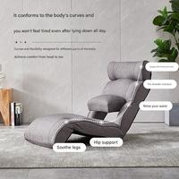Sofá Curvo de Tela Kino para Sala de Estar o Dormitorio, Sofá Ergonómico Extensible con Soporte para Espalda, Cuello y Piernas, Ideal para Ocio y Entretenimiento