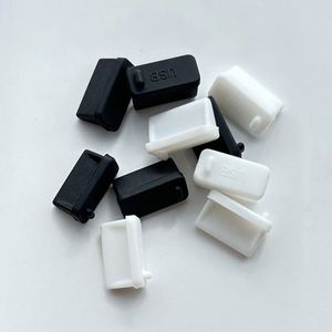 Bouchon anti-poussière en caoutchouc souple pour port USB-A femelle 20/30, pour carte mère d'ordinateur, interface de serveur, port de charge de voiture, noir/blanc - Product Image 1
