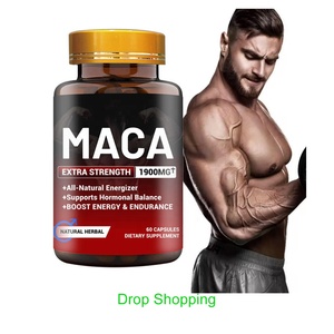 Shopify Kruiden Dropshipping Mannengezondheidssupplement <span class=keywords><strong>Tribulus</strong></span> <span class=keywords><strong>Terrestris</strong></span> Extract Capsules Energiebooster Maca Wortelpoeder Capsules - Product Image 1