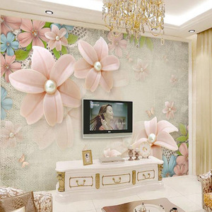 Pannelli Decorativi <span class=keywords><strong>da</strong></span> <span class=keywords><strong>Parete</strong></span> 3D Carta <span class=keywords><strong>da</strong></span> Parati 3D con Rose per Decorazione Casa Soggiorno <span class=keywords><strong>Adesivi</strong></span> Murali 3D - Product Image 2