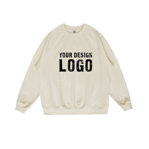 เสื้อสเวตเชิ้ตผู้ชายคอกลมผ้าฝ้ายคุณภาพสูง สไตล์ลำลอง พิมพ์ลายตัวอักษรตามสั่ง ทรงหลวมแบบดรอปโชว์เดอร์ - Product Image 3