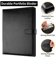 Organiseur de documents A4 en cuir PU personnalisé Haoran, porte-documents multifonctionnel, classeur, sac à motifs pour conférences d'affaires