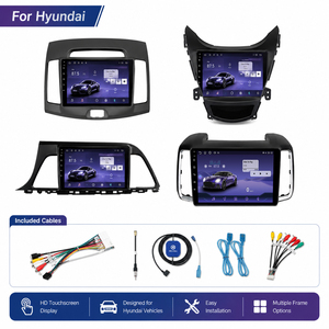 Cadre d'autoradio Android pour <span class=keywords><strong>Hyundai</strong></span>, lecteur multimédia de voiture, écran tactile, moniteur WiFi, GPS, stéréo, prise en charge de la caméra de recul - Product Image 5