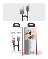 Yesido kabel Data 1.2 Meter 18W, USB ke tipe-c ulir fleksibel CarPlay berlaku paduan seng CA135C