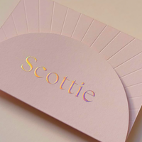 Carte de visite personnalisée imprimée étiquette volante de produit de vêtement emballage en papier carton gaufré biodégradable écologique carte de remerciement