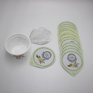 ฝาอลูมิเนียมฟอยล์สำหรับบรรจุภัณฑ์อาหาร (buttermilk, โยเกิร์ต, ชีส, <span class=keywords><strong>labneh</strong></span>, ครีมช็อคโกแลต, เนยถั่ว) - Product Image 5