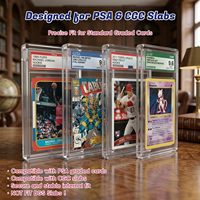 Étui pour cartes numérotées en acrylique de qualité professionnelle avec fermeture magnétique et protection UV, anti-poussière, portable pour l'affichage