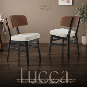 Chaise de salle à manger moderne en bois massif avec assise en cuir, non pliable, pour restaurant et usage domestique - Product Image 3