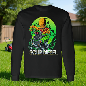 Camiseta de Manga Larga Sour Diesel Alien Rod, Cuello Redondo de Algodón, Diseño de Dibujos Animados, para Todas las Temporadas, Ropa Promocional - Product Image 3