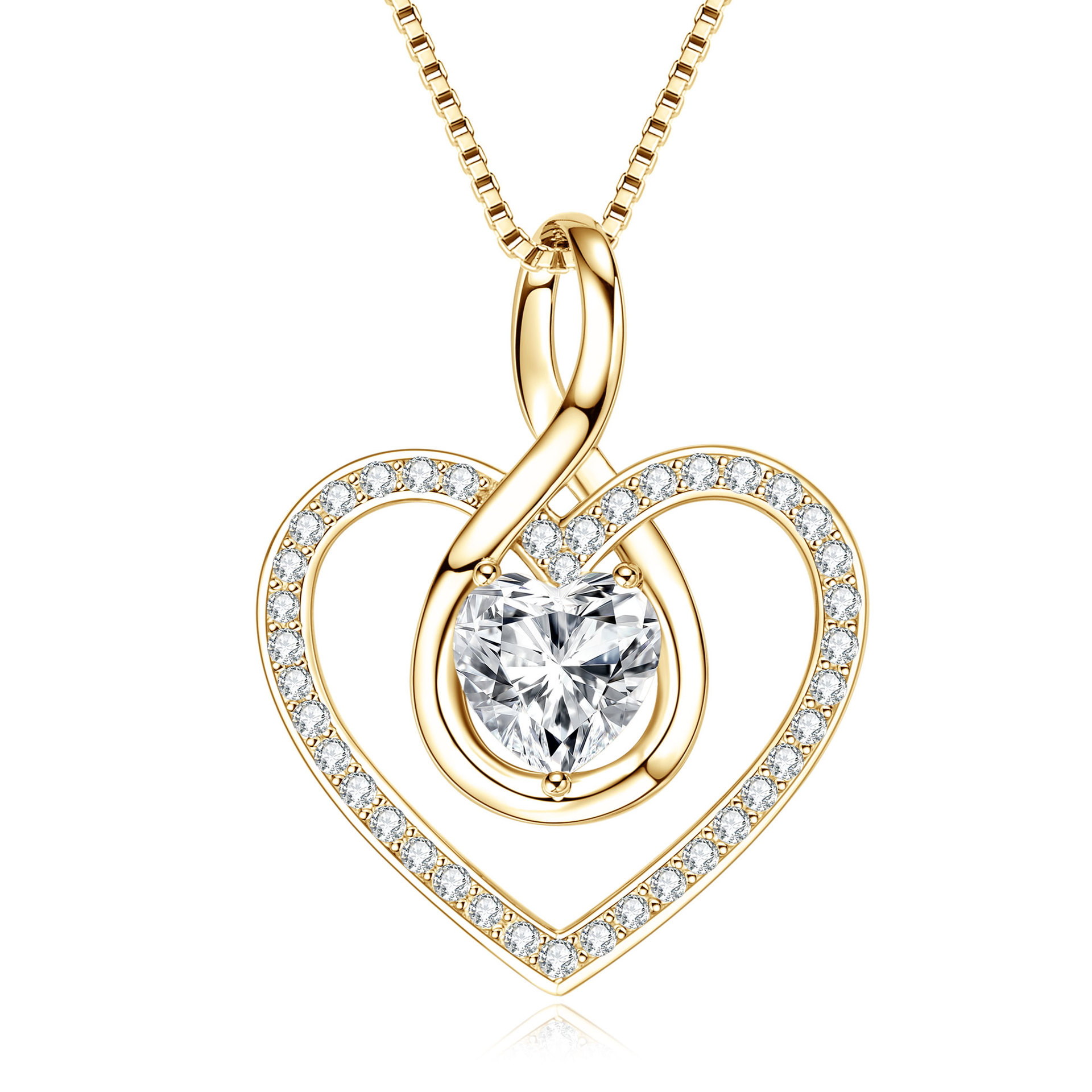 Collier coeur[KGold]6,5x6,5mm