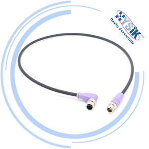 Gigabit endüstriyel Ethernet uygulamaları için yüksek hızlı M12 x-kodlu 8 pinli konnektör kablo montajı - Product Image 6