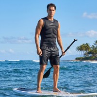 Gilet de protection pour sports nautiques pour hommes, gilet anti-choc en PVC pour le surf et le ski nautique
