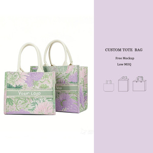 Customized Pattern Canvas Bag Wholesale Eco Friendly Heavy Duty Luxury Book Tote Bag Shopping Bags With Printed Logo