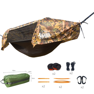 ODM personnalisé voyageur équipement de plein air portable étanche <span class=keywords><strong>hamac</strong></span> bâche <span class=keywords><strong>hamac</strong></span> avec <span class=keywords><strong>moustiquaire</strong></span> et pluie - Product Image 6