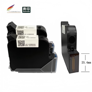 Cartucho de Tinta Negra Compatible G1309S+ G1309 para Máquina de Codificación Portátil <span class=keywords><strong>Bentsai</strong></span> Meenjet V4l, Tinta de Secado Rápido de 25.4mm - Product Image 1