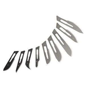 Scalpels ophtalmiques stériles jetables certifiés CE # 18 Lames chirurgicales à bord manuel aiguisé pour procédures ophtalmiques <span class=keywords><strong>Farhan</strong></span> Co - Product Image 6