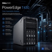 Serveur Tour Dell PowerEdge T430 avec Prise en Charge PCIe 3.0 et Réseau Ethernet Gigabit pour Entreprises et Bureaux