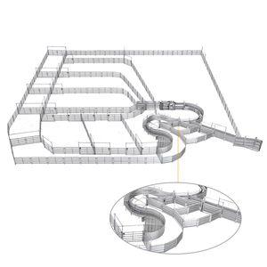 Clôture <span class=keywords><strong>de</strong></span> ferme à bétail bon marché en Australie, rails en fer galvanisé, soudés, enclos portables pour bovins, panneaux - Product Image 1