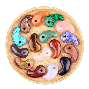 Pendentif en Jade Naturel Style Vintage 18x30 mm, Pierre <span class=keywords><strong>de</strong></span> Guérison 3mm, Vente en Gros, Pendentifs et Breloques Tendance - Product Image 1